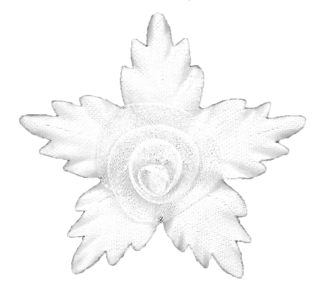 FLOWER MINI MOTIF - PACK OF 50 - WHITE